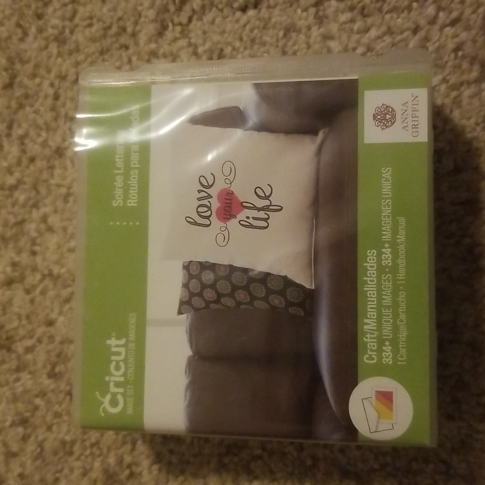 Cricut Cartridge Soiree Lettering.